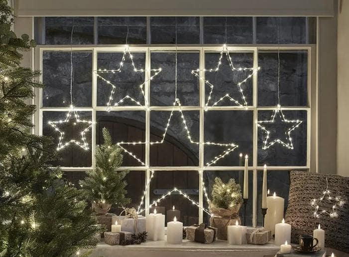  trang trí cửa kính Noel 